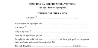 Làm thủ tục ghi chú ly hôn ở đâu ?