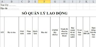 Sổ quản lý lao động