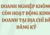 Doanh nghiệp không hoạt động tại địa điểm đăng ký