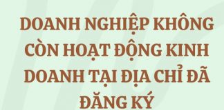 Doanh nghiệp không hoạt động tại địa điểm đăng ký