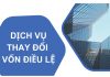 Thủ tục thay đổi vốn điều lệ