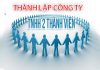Thủ tục thành lập công ty TNHH 2 thành viên trở lên