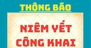 thông báo niêm yết công khai
